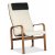 Fushion Sessel aus Schaffell Skandinavisches Mondlicht - Braun gebeizte Eiche + Mbelpflegeset fr Textilien