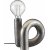 Hinweis Swirl Tischlampe - Silber - 18 cm