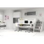 Etagenbett Max mit Zustellbett und ausziehbarem Schreibtisch 80 x 200 cm - Beliebige Farbe