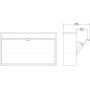 Shoes Wandschuhschrank - Eiche/wei