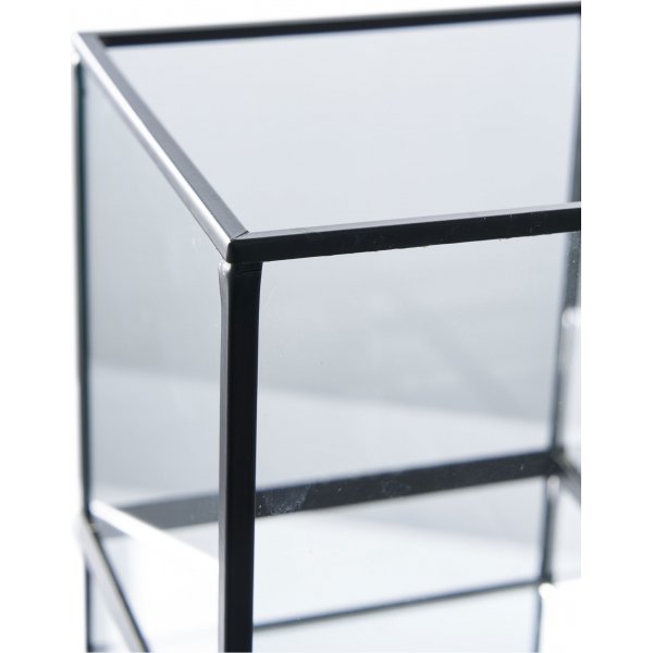 Hurricane Kerzenständer 12x12x15 cm - Schwarz Hurricane Kerzenständer 12x12x15 cm - Schwarz