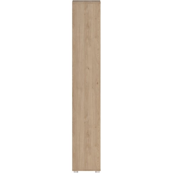 Sign hohes B�cherregal mit 4 T�ren - Wei�/Hickory