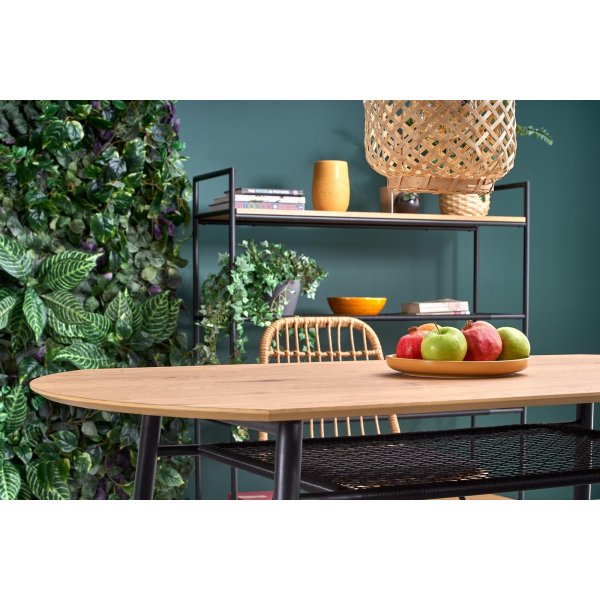 Rankin Esstisch 160 cm - Eiche/schwarz Rankin Esstisch 160 cm - Eiche/schwarz