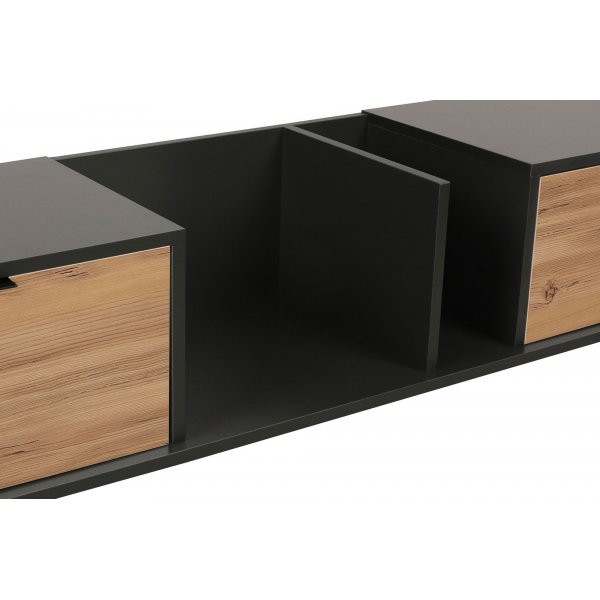 Ibiza Medienbank - Eiche/anthrazit Ibiza Medienbank - Eiche/anthrazit