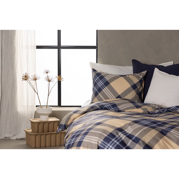 Aurora Bettgarnitur 200 x 150 cm - Wei/Beige/Blau