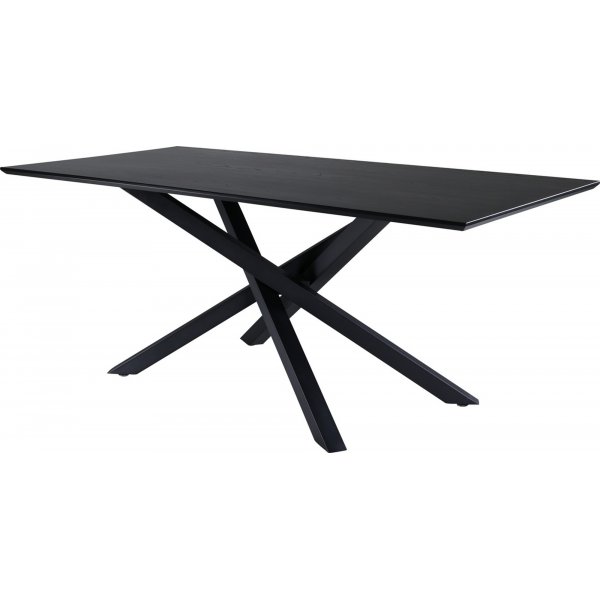 Esstisch 180x90 cm schwarz gebeizte Eiche - Piazza