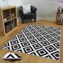 Intersect-Teppich 120 x 180 cm - Schwarz/Wei