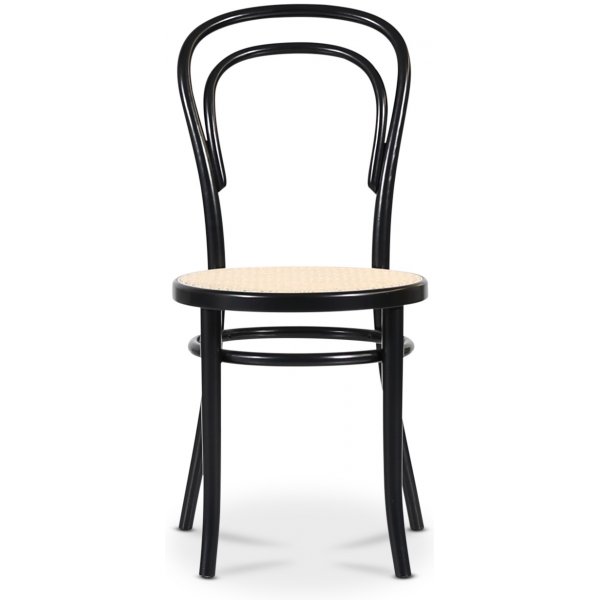 Essgruppe PiPi ovaler Esstisch 240 cm inkl. 6 Bugholzstühle No14 - Schwarz/Rattan + 3.00 x Möbelfüße Essgruppe PiPi ovaler Esstisch 240 cm inkl. 6 Bugholzstühle No14 - Schwarz/Rattan + 3.00 x Möbelfüße