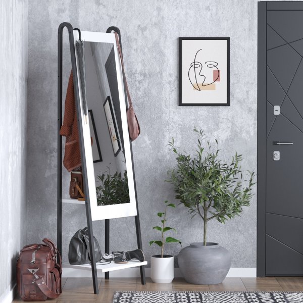 Monet Flurmbel Wei/Schwarz