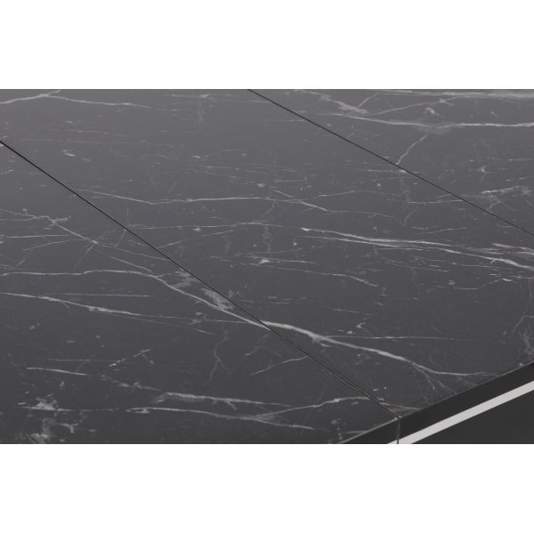 Estrela Esstisch 120-180 x 79 cm - Schwarz/Silber Estrela Esstisch 120-180 x 79 cm - Schwarz/Silber