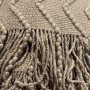 Wellenplaid 127 x 152 cm - Braun