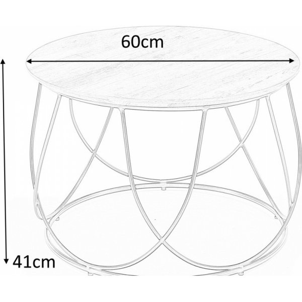 Bobby Couchtisch - Walnuss/Schwarz Bobby Couchtisch - Walnuss/Schwarz