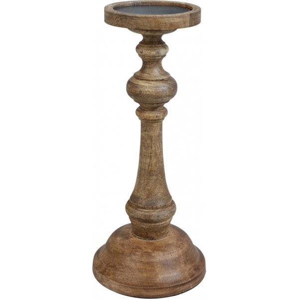 Mango-Kerzenhalter 29 cm - Braun