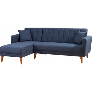 Aqua-Schlafsofa links - Dunkelblau