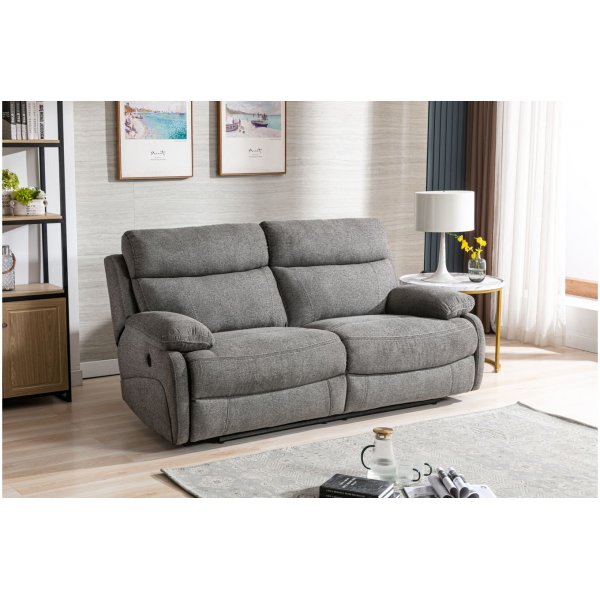 Arlo Elektrisches 2,5-Sitzer-Liegesofa - Grau