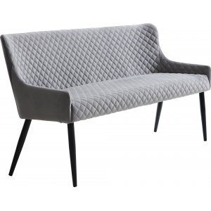 Aman 2,5-Sitzer-Sofa aus grauem Samt