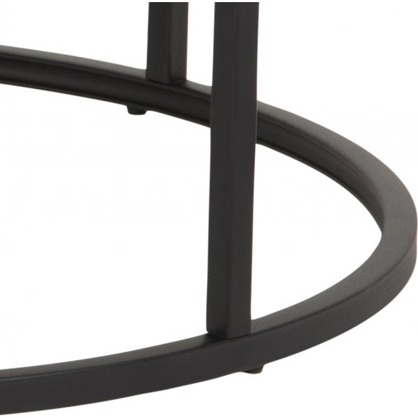 Spiro Couchtisch 50/80 cm - Eiche/schwarz