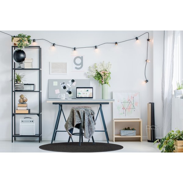 Flachgewebter Teppich Porto Anthrazit Flachgewebter Teppich Porto Anthrazit