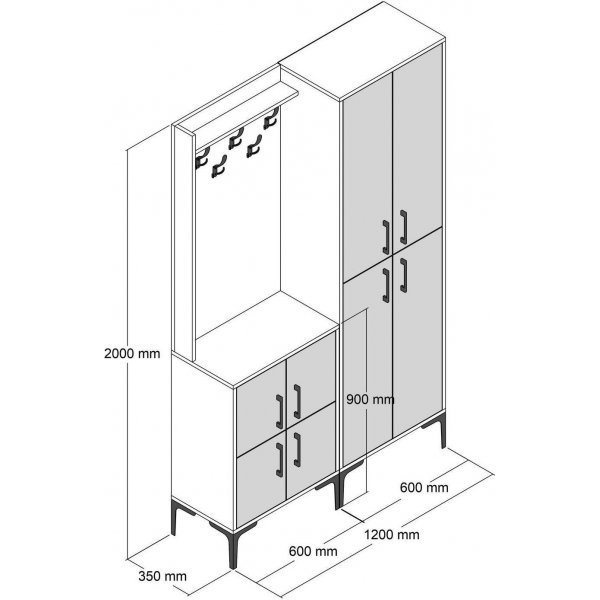 Berliner Saalmöbel ba - Nussbaum/anthrazit Berliner Saalmöbel ba - Nussbaum/anthrazit