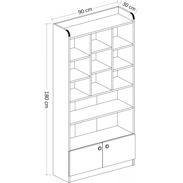 Tokyo Bcherregal - Wei