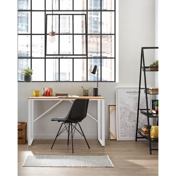 Landi Schreibtisch 120x60 cm - Wei/Eiche