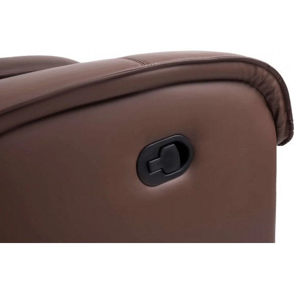 Jacqueline Liegesessel aus braunem Öko-Leder Jacqueline Liegesessel aus braunem Öko-Leder