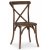 Pariser Vintage-Stuhl mit Kreuz - Vintage braun