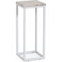 Accent Nachttisch/Sockel 65 - Wei / Beige