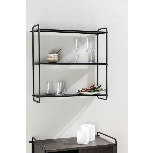 Lyon Wandregal 63 x 62 cm - Schwarz