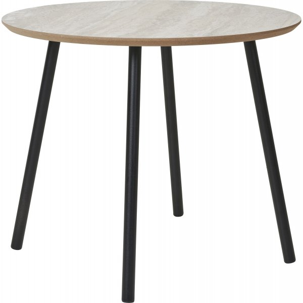 Aalst Couchtisch 55 cm - Schwarz/Beige