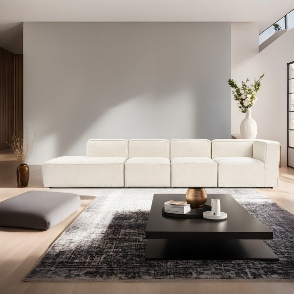 Sofa More - 350 cm Creme