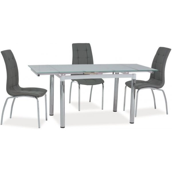 Esstisch Sarai 110-170 cm - Wei/Chrom