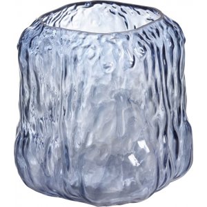 Heli-Vase/Kerzenlaterne 15 x 17 cm - Blau