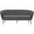 Ballini 3-Sitzer-Sofa - Grau + Mbelpflegeset fr Textilien