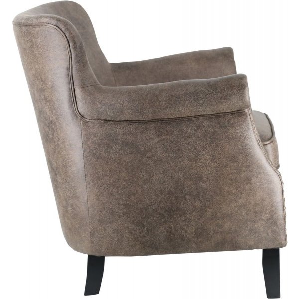 Norberg Professorensessel - Braunes Vintage-PU