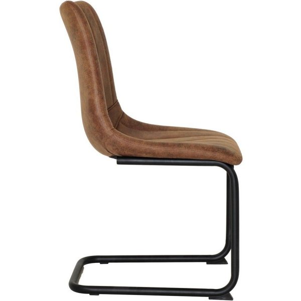 Gebogener Esszimmerstuhl - Braun Gebogener Esszimmerstuhl - Braun