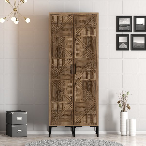 Kumsal Kleiderschrank 5 Walnuss