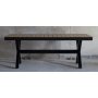 Bologna Esstisch 200-240 cm - Schwarz / Eiche (Aintwood)