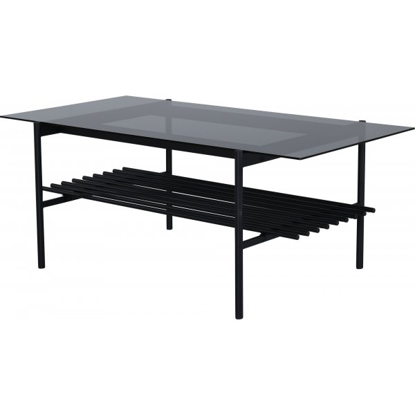 Adel Couchtisch 120 cm - Schwarz/Glas Adel Couchtisch 120 cm - Schwarz/Glas