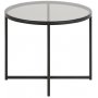 Lessebo runder Lampentisch - Glas / Metall