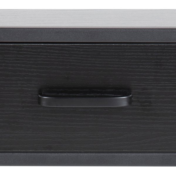 Seaford Nachttisch mit Schublade - Schwarz