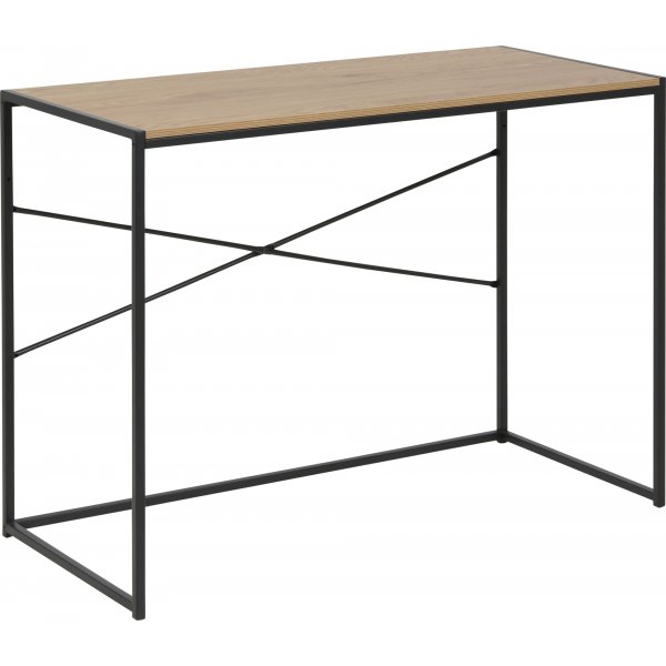 Seaford Schreibtisch 100 cm - Eiche/schwarz