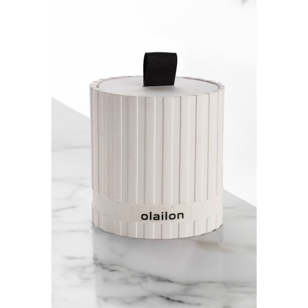 Sutun-Duftkerze - Weiß/Schwarz Sutun-Duftkerze - Weiß/Schwarz