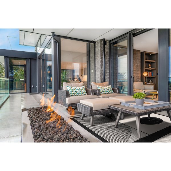 Venus Moderner flachgewebter Teppich Schwarz/Weiß Venus Moderner flachgewebter Teppich Schwarz/Weiß