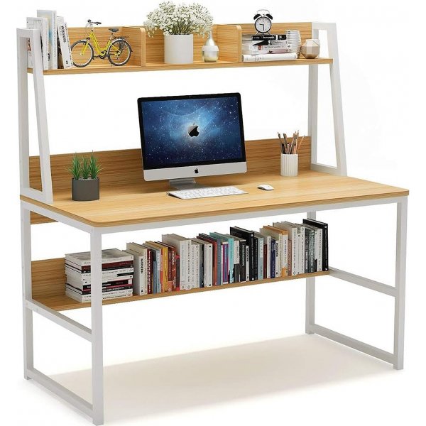 Majestic Schreibtisch Eiche/wei - 120 x 60 cm