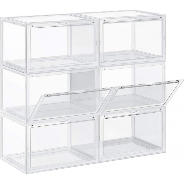 Kenan Aufbewahrungsbox 36x28 cm, 6er-Pack - Transparent Kenan Aufbewahrungsbox 36x28 cm, 6er-Pack - Transparent