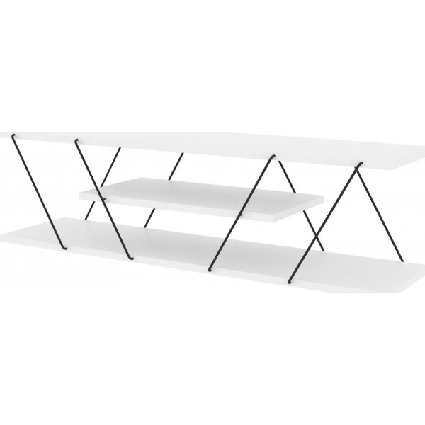 Canaz TV-Stnder - Wei/Schwarz