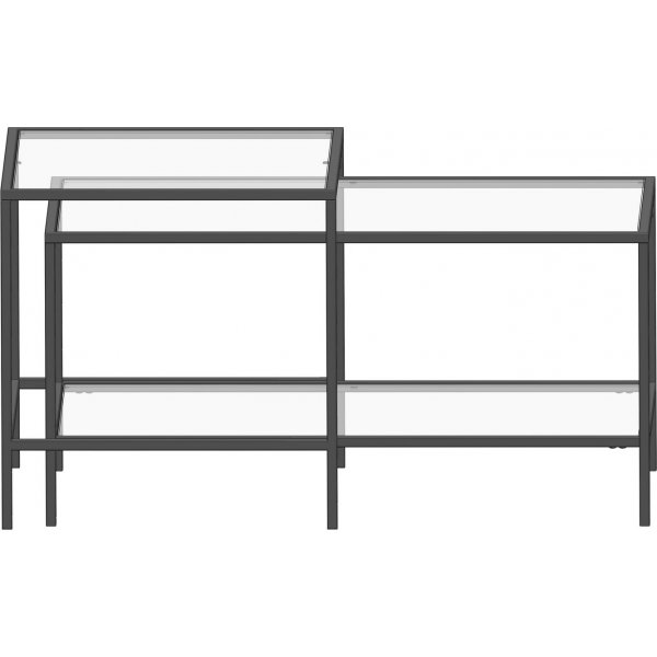 Sevay Arbeitstisch 50/90 x 50/45 cm - Schwarz