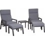 Lerida Relaxsessel-Set - Grau