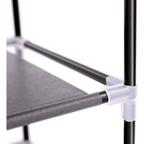 Kaspian Schuhregal 88 cm - Schwarz